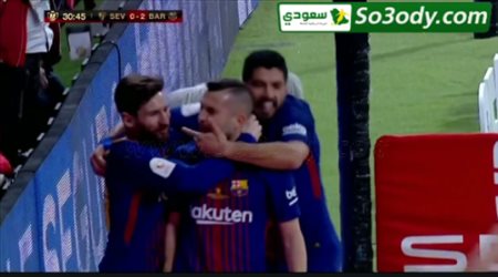 اهداف مباراة .. برشلونة 5 - 0 اشبلية .. نهائي كاس ملك اسبانيا