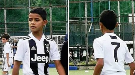 ابن رونالدو يسجل في مباراة ناشئين يوفنتوس