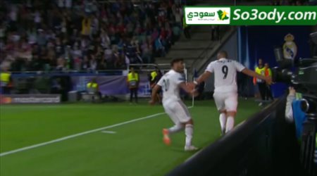 هدف التعادل لريال مدريد في مرمى اتليتكو مدريد .. السوبر الاوروبي