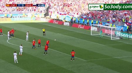 هدف التعادل لروسيا في مرمي اسبانيا .. كأس العالم