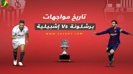 تاريخ مواجهات برشلونة وإشبيلية من يحسم السوبر الإسباني؟