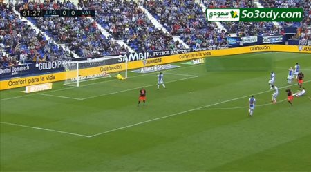 اهداف مباراة .. لاجانيس 0 - 1 فالنسيا .. الدوري الاسباني