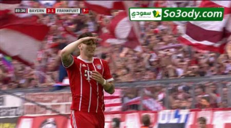 اهداف مباراة .. بايرن ميونيخ 4 - 1 آينتراخت فرانكفورت .. الدوري الالماني