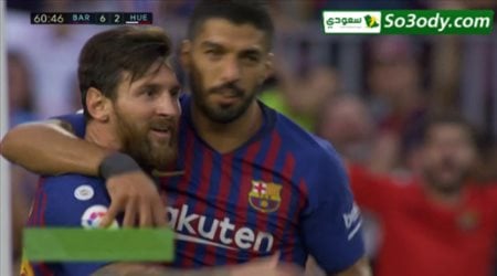 اهداف مباراة .. برشلونة 8 - 2 هويسكا .. الدوري الاسباني