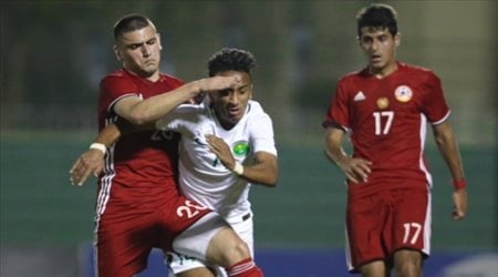 منتخب السعودي للشباب في مباراة أرمينيا الودية