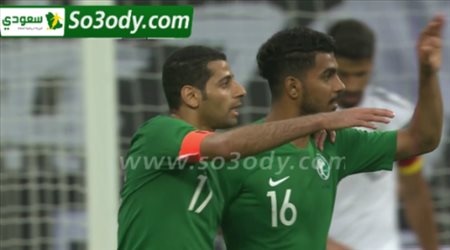 الهدف الاول للسعودية في مرمى المانيا .. مباراة ودية