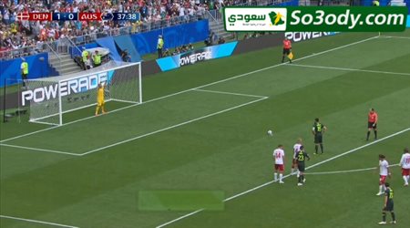 استراليا تحرز هدف التعادل في مرمي الدنمارك .. كأس العالم