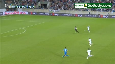 يحيي الشهري يحرز هدف المنتخب السعودي الاول في شباك ايطاليا .. مبارة ودية - تعليق فهد العتيبي