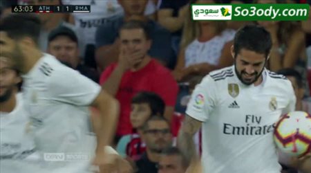 اهداف مباراة  .. أتلتيك بيلباو  1 - 1 ريال مدريد .. الدوري الاسباني