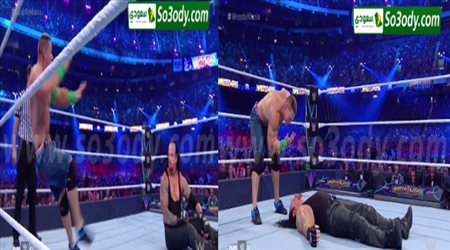 مباراة القرن .. اندرتيكر vs جون سينا .. راسلمينيا 34