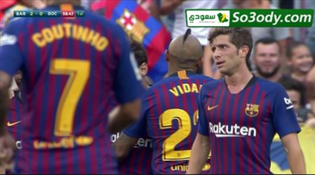 اهداف مباراة .. برشلونة 3 - 0 بوكا جونيور .. كأس جوهان غامبر