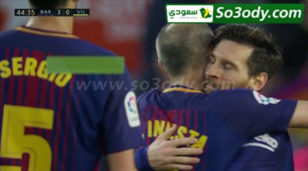 اهداف مباراة .. برشلونة 5 - 1 فياريال .. الدوري الاسباني
