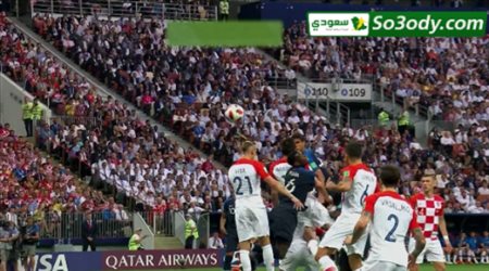 الهدف الاول لفرنسا في مرمى كرواتيا .. عصام الشوالي نهائي كاس العالم