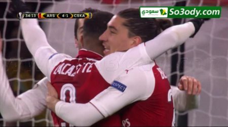 اهداف مباراة .. ارسنال 4 - 1 سسكا موسكو .. الدوري الأوروبي