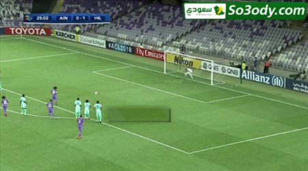 علي الحابسي يتصدى لضربة جزاء من عموري .. دوري أبطال أسيا تعليق رؤوف خليف