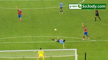 هدف كافاني العالمي في التشيك