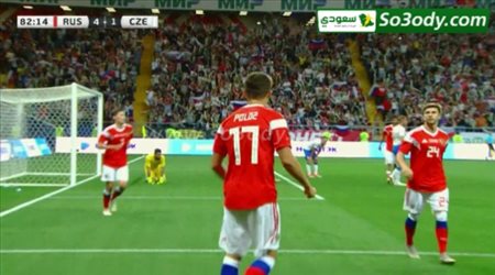 أهداف مباراة .. روسيا 5 - 1 التشيك .. مباراة ودية