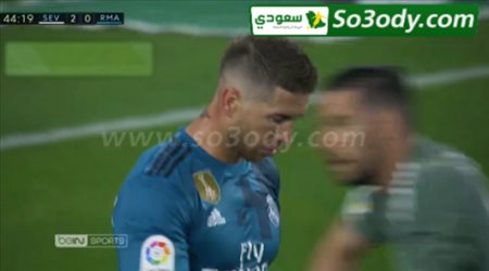 اهداف مباراة .. إشبيلية	3 - 2 ريال مدريد .. الدوري الاسباني