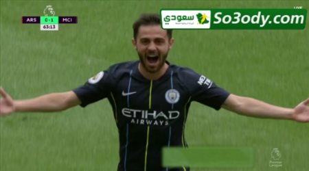اهداف مباراة .. ارسنال 0 - 2 مانشستر سيتي .. الدوري الانجليزي