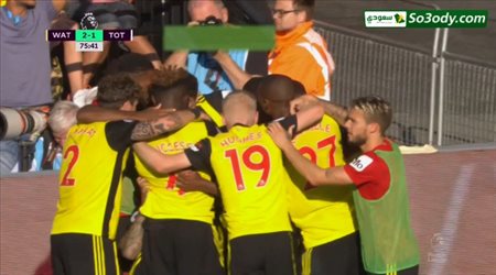 أهداف مباراة ..واتفورد 2 - 1 توتنهام .. الدوري الانجليزي