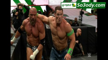 أعظم رويال رامبل| جون سينا vs تربل اتش (نزال فردي)