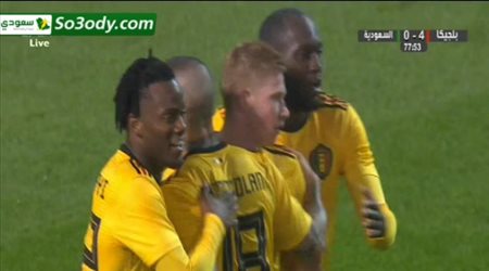 المنتخب البلجيكي يحرز هدفان في دقيقة واحدة في شباك السعودية