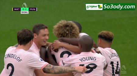 اهداف مباراة .. واتفورد 1 - 2 مانشستر يونايتد .. الدوري الانجليزي