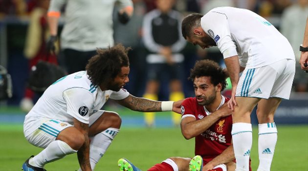 نهائي الأبطال| بعد إصابته أمام الريال.. صلاح يتصدر "تويتر" في المملكة