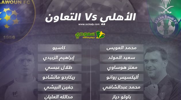 دوري المحترفين| تشكيل "ناري" للأهلي والتعاون