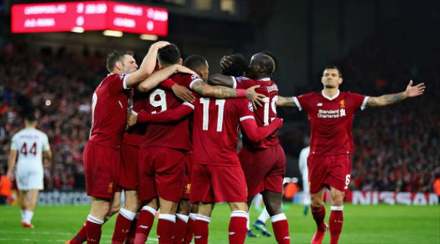  دوري الأبطال| ليفربول يسجل خماسية وروما يتمسك بالأمل
