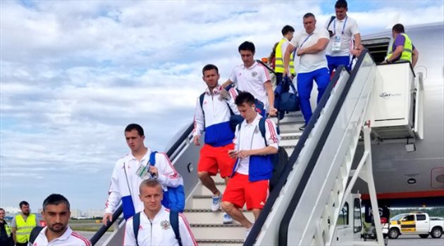  عيش المونديال| منتخب روسيا يصل بطرسبورج استعدادا لمواجهة مصر