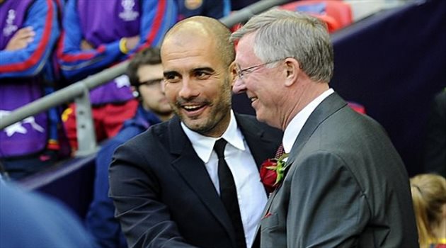 جوارديولا يبعث برسالة لفيرجسون خلال وعكته الصحية