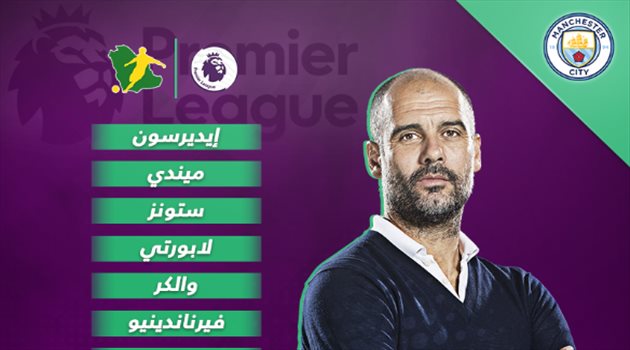  بريميرليج 4| أجويرو وجيسوس في هجوم مانشستر سيتي أمام نيوكاسل
