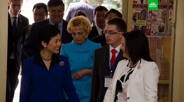 عيش المونديال| شغف الكرة يحطم القيود .. أميرة يابانية تظهر في روسيا من أجل منتخب بلادها