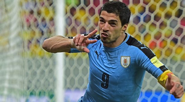 منافس السعودية| سواريز وكافاني على رأس قائمة الأوروجواي في المونديال