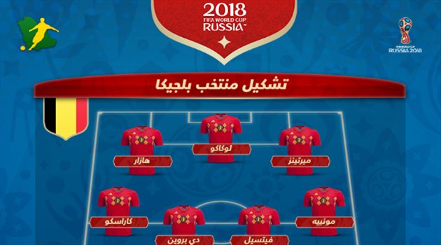 عيش المونديال| تشكيل هجومي من بلجيكا في مواجهة تونس