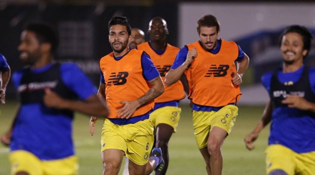 في غياب كارينيو.. تدريبات "لياقية" للاعبي النصر