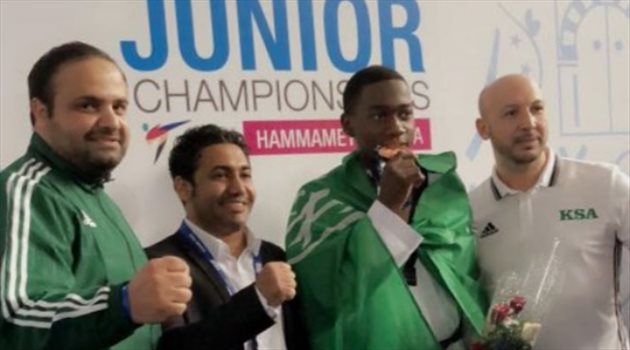 بعد تأهل الدوخي لأولمبياد الشباب.. المبروك يخطف برونزية العالم للتايكوندو