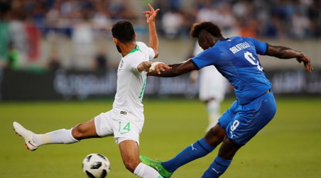 الشوط الأول.. إيطاليا تتفوق على الأخضر بهدف دون رد