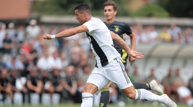 كريستيانو رونالدو يسجل أول أهدافه مع يوفنتوس