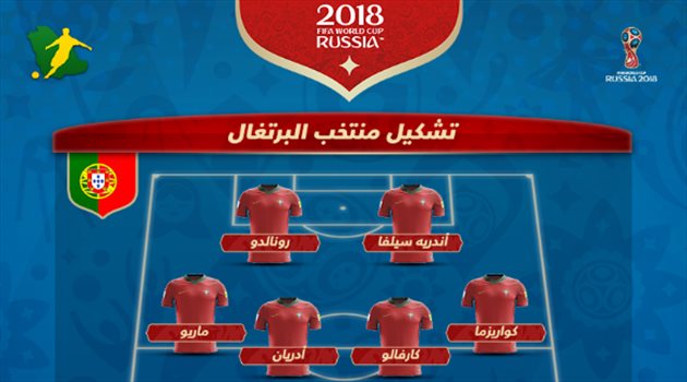 عيش المونديال| كريستيانو رونالدو يقود هجوم البرتغال أمام إيران