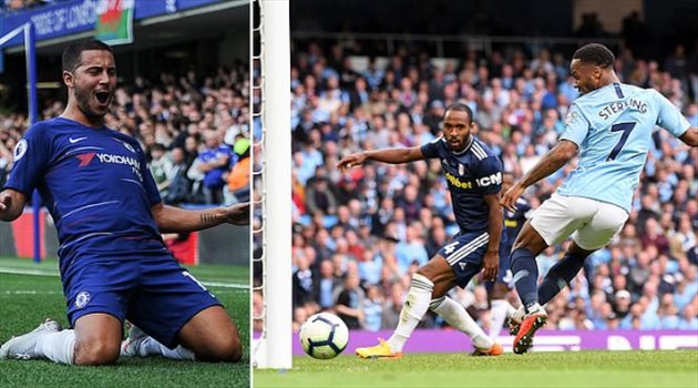 بريميرليج 4| السيتي يسحق فولهام.. وهاتريك تاريخي لهازارد أمام كارديف