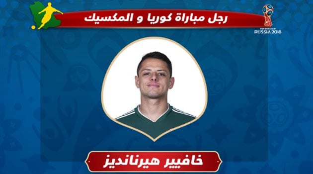 عيش المونديال| "فيفا" يمنح تشيتشاريتو لقب رجل مباراة كوريا الجنوبية والمكسيك