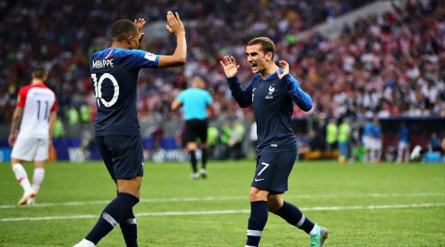 مبابي: استحق التواجد في قائمة أفضل لاعب وجريزمان خارج الترشيحات