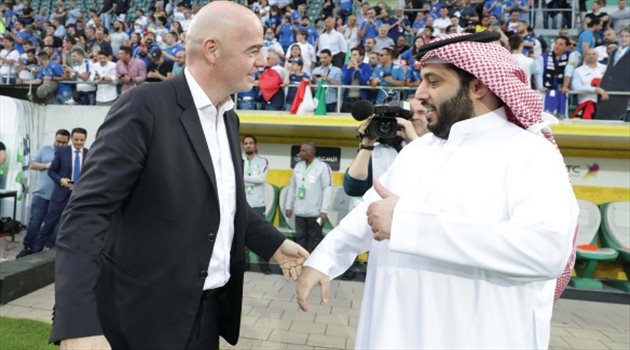 تركي آل الشيخ يدعم انفانتينو لرئاسة "الفيفا" لفترة جديدة
