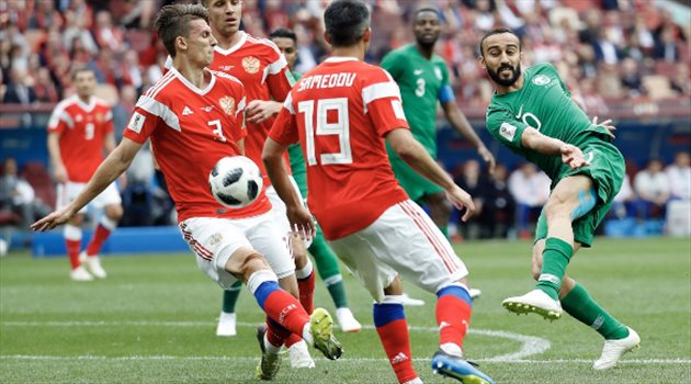 عيش المونديال| سقوط خماسي للأخضر أمام روسيا في مباراة الافتتاح