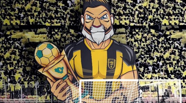  صور| الكشف عن تيفو الاتحاد أمام الفيصلي بنهائي كأس الملك
