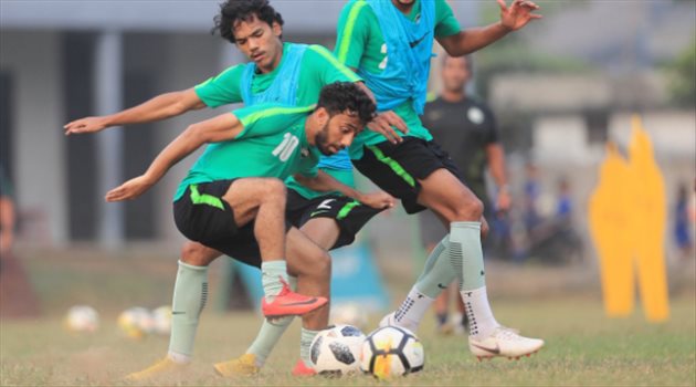 الألعاب الآسيوية| أخضر 21 عاما يعاود تدريباته استعدادا لمواجهة منتخب الصين