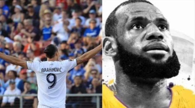 إبراهيموفيتش يرحب بليبرون على طريقته الخاصة