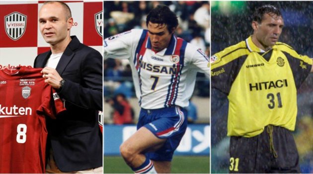 قبل إنيستا.. 6 أساطير برشلونية لعبت في الدوري الياباني